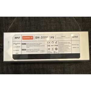 DM-200W-24V power supply‎ and transformer for LED lighting systems